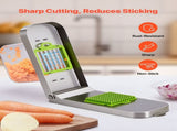 Vegetable Chopper, Food Veggie Cutter with 3 Stainless Steel Blades, Onion Slicer with Container, V952-JSSWQSJQDQP3E6X76002V0
