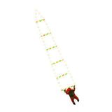 5.58ft Ladder Light with Santa Multifunctional Colourful Energy Saving LED Ladder Xmas Light for V1294-YM0901-3115240087911