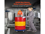 55 Gallon Drum Dolly 2000 lbs Barrel Dolly Cart Drum Caddy 4 Caster Wheels V952-JSYTTCTG55JLFCM9TV0