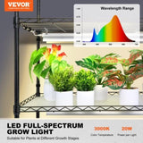 Plant Stand with Grow Light 6 Tiers 200W 59.1" Indoor Plant Grow Shelf V952-GNZWJ180CM12G2SEPV3