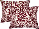 Lime Green White Leopard Print Pillow Covers 18x18 Inch Set of 2 Cheetah Animal Spots Decorative V1189-WXFWAL-20260319-01421