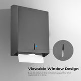 Paper Towel Dispenser Wall Mount - Multifold Trifold Paper Towel Dispensers, Large Capacity V1258-DP02-C-1427