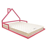 Pine Wood Floor Bed House Frame for Kids and Toddlers V63-849621