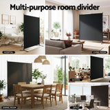 Artiss Room Divider Screen 175x180cm Fabric Black RD-D-PLY-175-BK