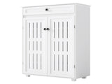Levede Shoe Cabinet Door Storage Rack Cupboard White EA0284-WH-AU