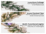 Christabelle 2.7m Snowy Christmas Garland Dorset Pine Pre-Lit with Multi-Function LED Lights Do 112_WFLSD274