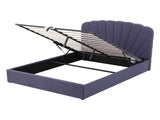 Artiss Queen Bed Frame with Lift Up Storage and USB Ports Grey BFRAME-G-FLORA-Q-GY-ABC