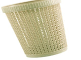 Pulling Bag Trash Can Imitation Rattan Round Plastic Garbage Bin Home Coverless Trash Storage Basket V1294-YM0716-3117220138913