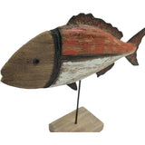 Handcrafted Fish On Base 30cm V637-12806FSH