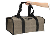 Log Carry Bag Waterproof Dual Use Portable Wet Wax Canvas Firewood Carrier Tote Bag for Logging V1294-YM0714-3117210149811