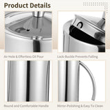 304 Stainless Steel Oil Dispenser Bottle, 23.7 fl oz Olive Oil Dispenser with Drip-Free Spout, V1369-AZ3-W-08754