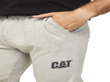Caterpillar Track Pants Trackies Work Casual Gym Slim Fit w Hem Joggers - Grey - XS V563-1850026-GREY-XS