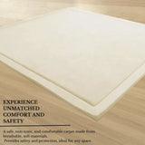 Soft Touch Ultra Plush Memory Foam Tatami Soft Ivory Mat - 150 x 200 CM V262-LGH-0091B