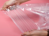 100 Pcs Hanging Garment Single Use Dustproof 60x120cm PE Material Semi Transparent Hanging Suit V1294-YM0521-3117220291411