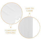 Plastic Ice Box White Reusable Instant Freeze for Outdoor Storage V1369-AZ3-W-11005