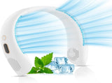 Portable Neck Fan, Hands Free Bladeless Neck Fan Rechargeable 3 Speeds & LCD Display, Battery V1259-DP01-A-3416