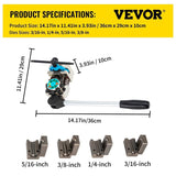 Brake Line Flaring Tool, 45 Degree Single, Double, and Bubble Flares for 3/16", 1/4", 5/16" and 3/8" V952-PQGKZQJS42716DF31V0