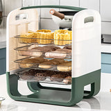 Four Layers Dish Preparation Plate Drawer Design Plastic Vegetable Preparation Kitchen Storage V1294-YM3118220256711-0421