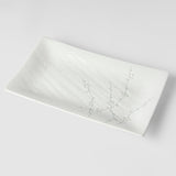 Platter Rectangular 33cm White Blossom Glaze V637-C2460