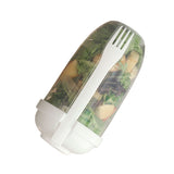 Salad Cup PP Portable Salad Container with Lid and Fork for Travel Outdoor Exercise 1000ml V1294-YM0901-3118240159811