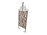 Rust Screen / Wall Art W Fleur De Lis Removable Stakes 168cm V637-97051SCR