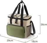 Insulated Lunch Bag Large Capacity Leakproof Cooler Bag with Front Pocket and Mesh Side Pockets for V1237-ZY-917-056