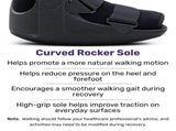 EQUIPMED CAM Walker Moon Boot Large, Foot Injury Support, Ankle Recovery, Adjustable Fit, V219-WLAMBTMH6KLA