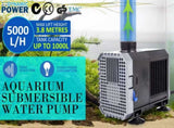 Aquarium Submersible Pond Water Pump 5000L/H 80W 3.8m V274-AQ-SP5000