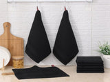 Homaxy 100% Cotton Dish Cloths, 8 Pack - 12 x 12 Inches, Waffle Weave Super Soft and Terry Kitchen V1258-DP02-F-151