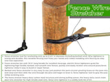 Heavy Duty Fence Wire Tensioner with Ergonomic Long Handle for Farm Ranch Orchard Agricultural Fence V1341-ZY-CC62X9ER-BLACK