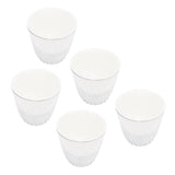 5PCS Self Watering Plant Pots PP PET Decorative Small Flower Pot Planter with Clear Base Cotton Rope V1294-YM0901-3111240306511