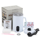 4-in-1 Electric Milk Frother 350ml Hot Cold Coffee Foam Maker Stainless Steel V1263-JX-5682