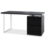 Artiss Computer Desk Drawer Black 140CM DESK-140M-BK-AB