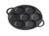 SOGA 31.5cm Cast Iron Takoyaki Fry Pan Octopus Balls Maker 7 Hole Cavities Grill Mold ZPAI011