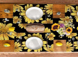 Hydrangea Placemats for Dining Set of 4, Spring Summer Seasonal Decoration Rustic Washable V1366-AZ2-W-19879