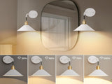 Battery Operated Sconce, Wireless Lights Set of 2, 13 RGB Colors Dimmable Battery Powered V1171-CB-WLPD-W-RGB-BO2