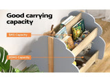Keezi Kids Toy Box Bookshelf Storage Bookcase Organiser Display Shelf FURNI-B-TOY-TREE-GR