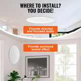 4 PCs 203.2 mm in Ceiling Speakers, 100-Watts, Flush Mount Ceiling & in-Wall Speakers System with V952-DPXDYSQ8YCSZTSBN5V9