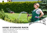 Black Garden Hose Holder Wall Mount Rack Made from Premium Iron for Indoor and Outdoor Hose Storage V1366-AZ2-W-19374