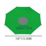 Trampoline Shade Cover, 10FT Sunscreen & Rainproof Anti-UV Trampolines Sunshade Accessories for V1192-AZ-W-33793