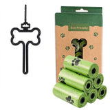 Eco-Friendly Pet Waste Bag Set with Bone-Shaped Carrier Hook and D-Ring Clip Thick Leak-Proof Poop V1341-ZY-ETZDYDQ5-E