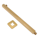 Wall Mounted Shower Arm Stainless Steel Quadrate Shower Head Extension Arm Shower Arm Pipe Gold V1294-YM0626-3112220084311