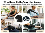 Livemor Knee Massager with Heat , Cordless Heated Knee Massage for Pain Relief with 3 KNEE-MASSAGE-02-BKX2