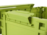 Storage Bin with Lid 20L Stackable Storage Container with Wheels Folding Storage Box Closet V1294-YM0901-3117250065812