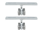 2Pcs Wheel Trolley T Shape Welded Roller Trolley Stable Bearing Track Roller Wheels for Track V1294-YM0703-3114230034811