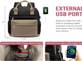 Backpack Backpack Ladies Girls Women Laptop Schoolbag Work School Waterproof USB V1188-MS-313-0102