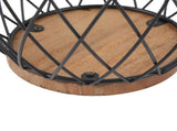 Coffee Pod Holder Iron Large Capacity Stylish Look Easy Access Wooden Base Coffee Pod Storage V1294-YM0901-3118240273211