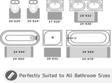 2 Pack Bathroom Rug Sets, Luxury Chenille Shaggy Bath Carpet, Soft Thick, Absorbent Water, Non-Slip, V1189-LC-AMZ-00308