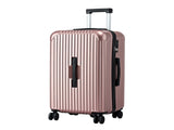 Wanderlite 28" Trunk Luggage Suitcase Travel 5 Wheels Type-C Port TSA Rose Gold LUG-ABS-TRUK-28-RG
