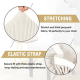 Stretch Dining Chair Covers Set of 6 Chair Covers for Dining Room Parsons Chair Slipcover Chair V1258-DP02-F-644